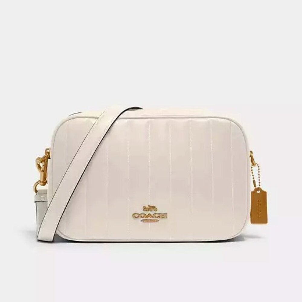 Coach Jes Quilted Crossbody Bag with Gold Accents